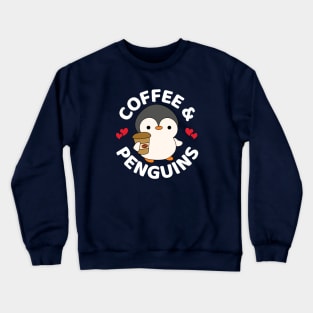 Coffee Penguin Crewneck Sweatshirt